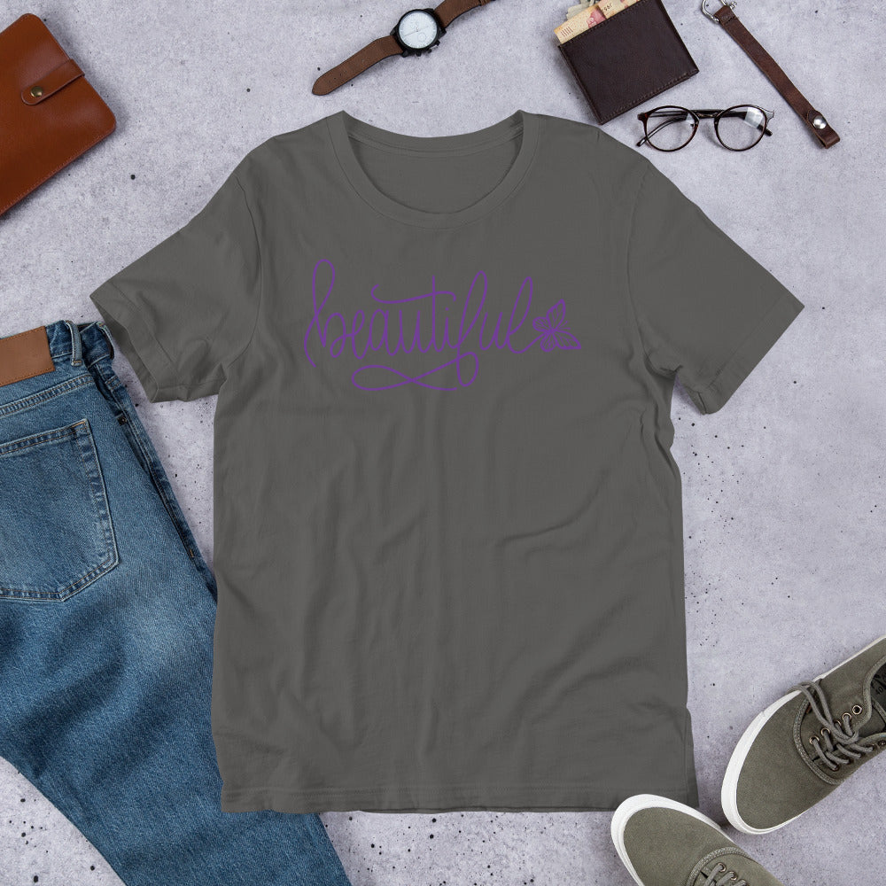 Unisex t-shirt - Beautiful with Butterfly