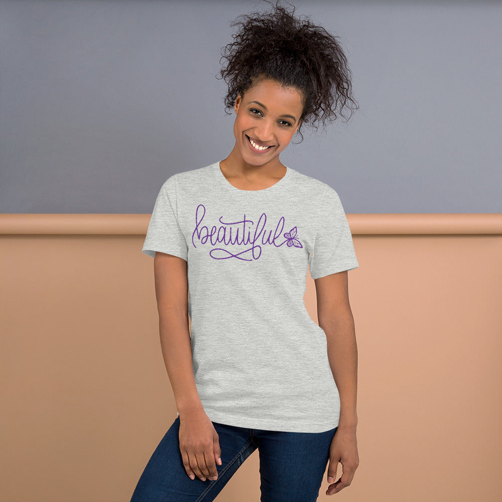 Unisex t-shirt - Beautiful with Butterfly