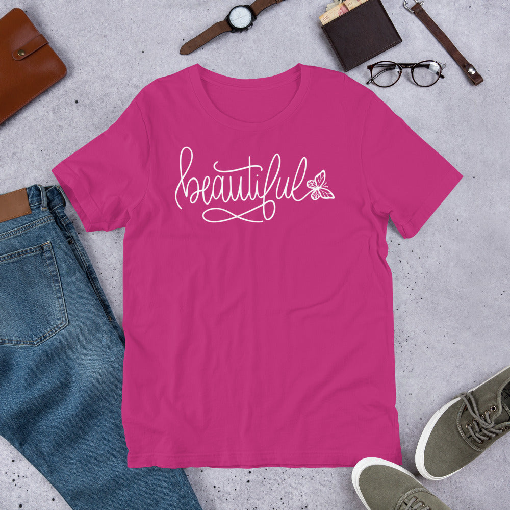 Unisex t-shirt - Beautiful  with Butterfly