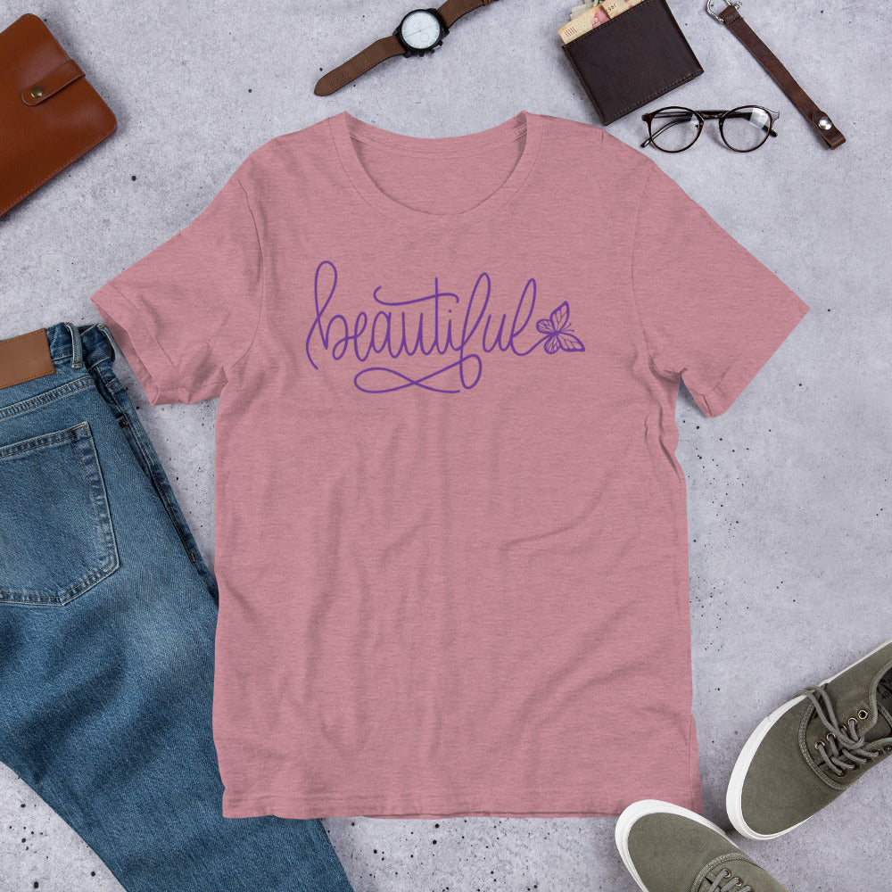 Unisex t-shirt - Beautiful with Butterfly