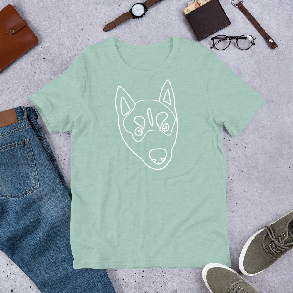 Unisex T-shirt - Husky Drawing