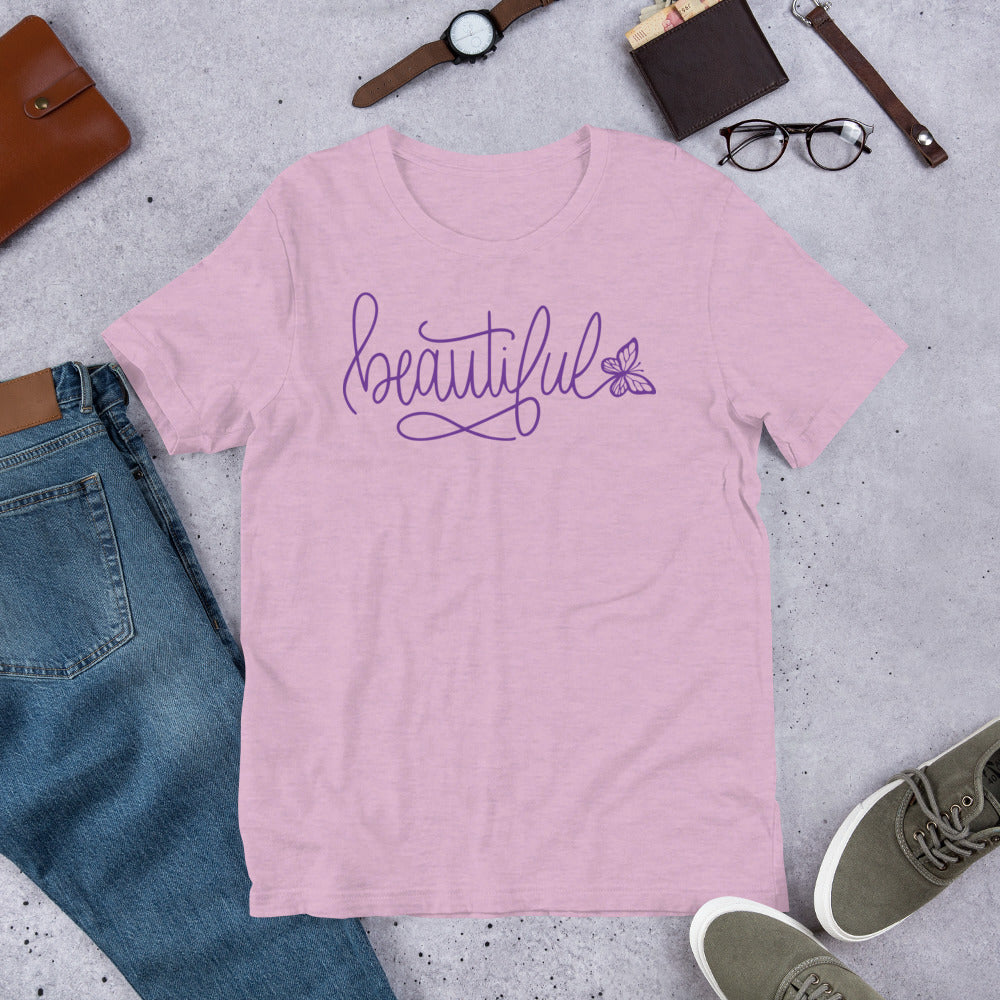 Unisex t-shirt - Beautiful with Butterfly