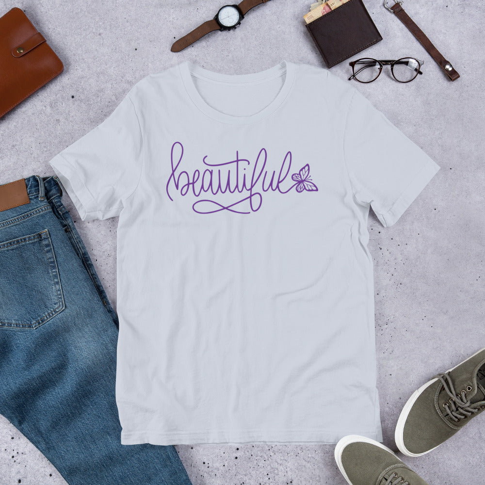 Unisex t-shirt - Beautiful with Butterfly